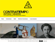 Tablet Screenshot of contratiempohistoria.org
